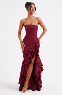 Vestido Maxi Palabra de Honor Nadia