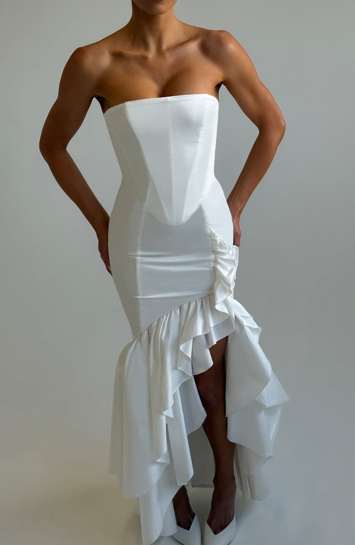 Vestido Maxi Palabra de Honor Nadia
