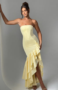 Vestido Maxi Palabra de Honor Nadia