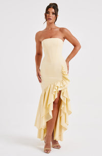Vestido Maxi Palabra de Honor Nadia
