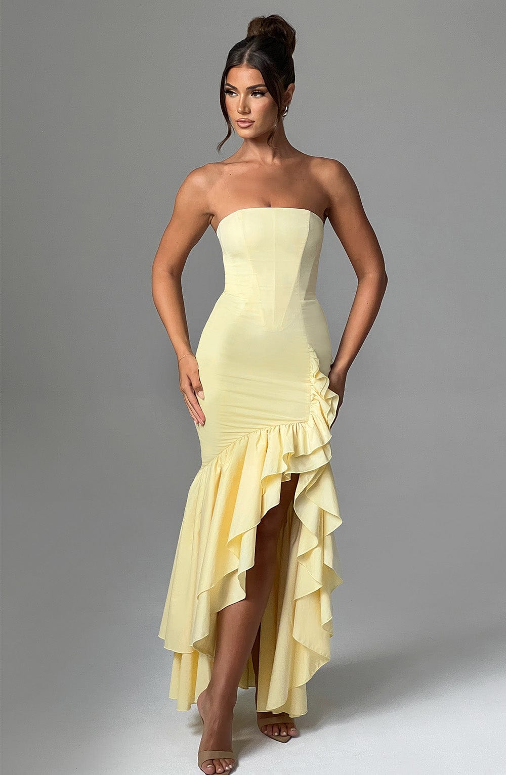 Vestido Maxi Palabra de Honor Nadia