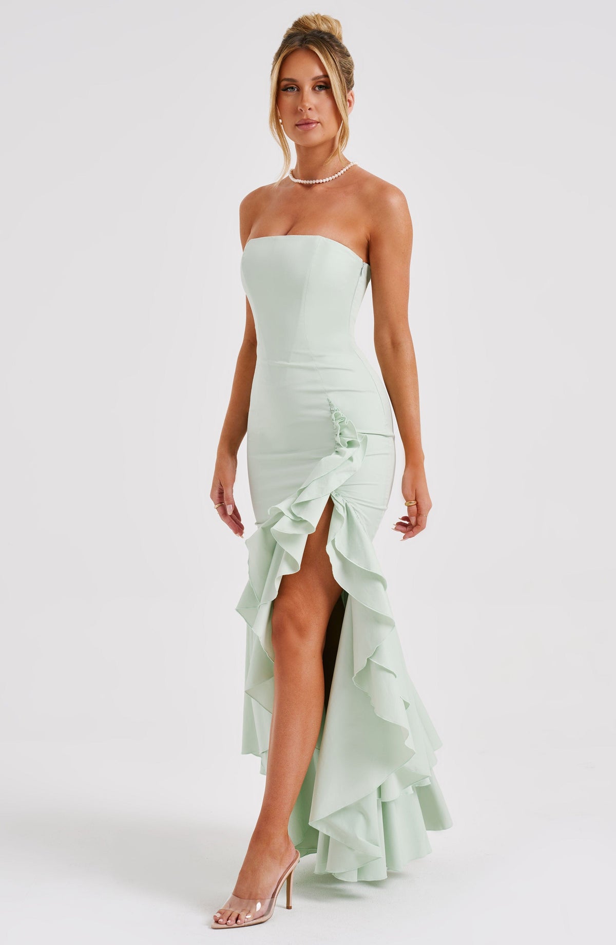 Vestido Maxi Palabra de Honor Nadia