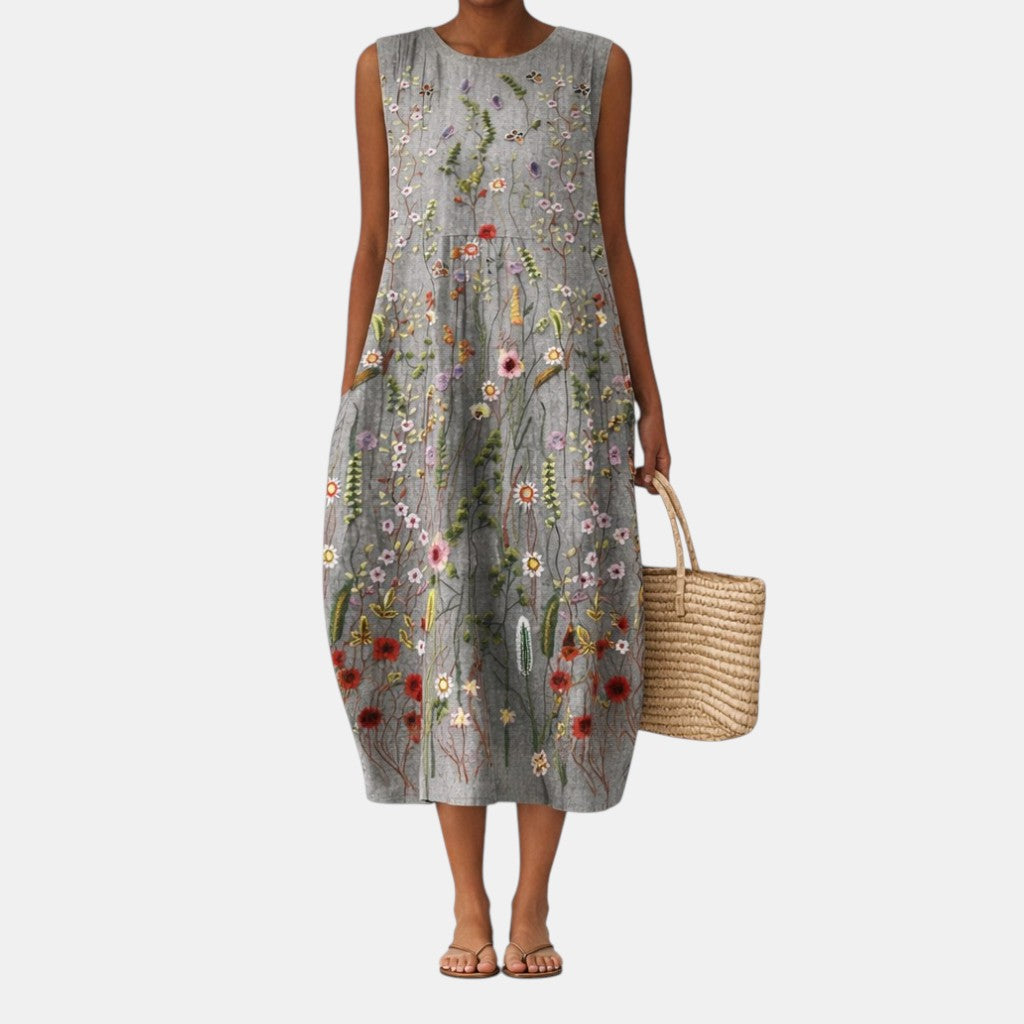 Vestido Midi Fluido Verano