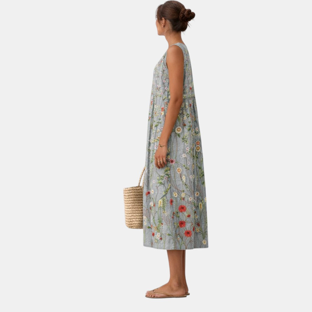 Vestido Midi Fluido Verano