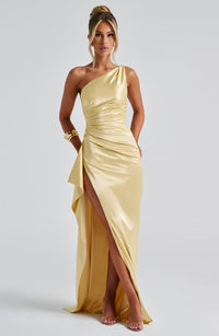 Vestido Maxi Asimétrico Estrella