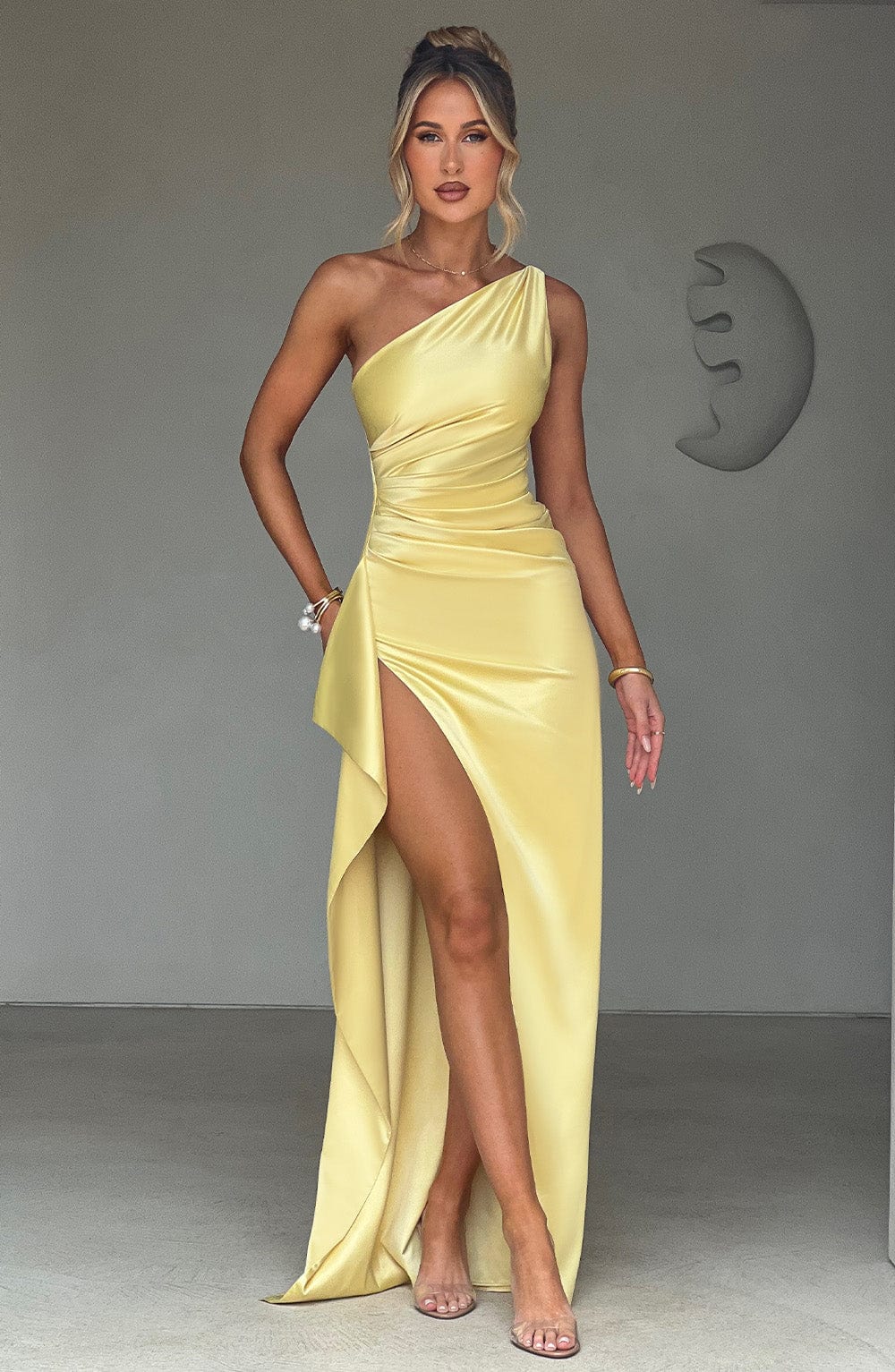 Vestido Maxi Asimétrico Blanca