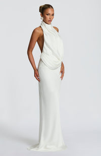 Vestido Maxi de Cuello Alto Zaida