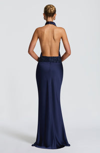 Vestido Maxi de Cuello Alto Daniela