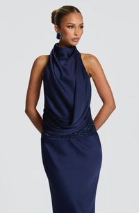 Vestido Maxi de Cuello Alto Daniela