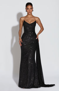Vestido Maxi con Brillo Ursula
