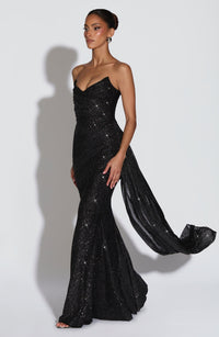 Vestido Maxi con Brillo Ursula