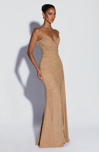 Vestido Maxi con Brillo Ursula