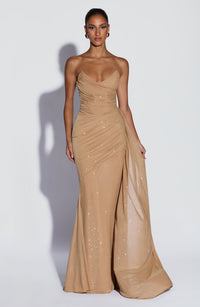 Vestido Maxi con Brillo Ursula