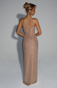 Vestido Maxi con Brillo Jara Naiara