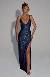 Vestido Maxi con Brillo Jara Miriam