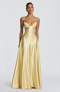 Vestido Maxi Corsé Iria Rosa