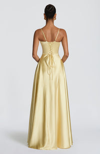 Vestido Maxi Corsé Iria Rosa