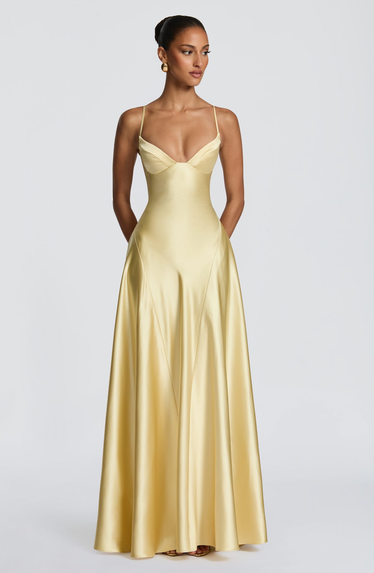 Vestido Maxi Corsé Iria Rosa