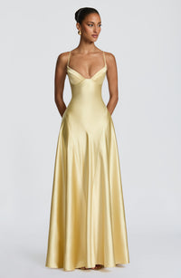 Vestido Maxi Corsé Iria Rosa