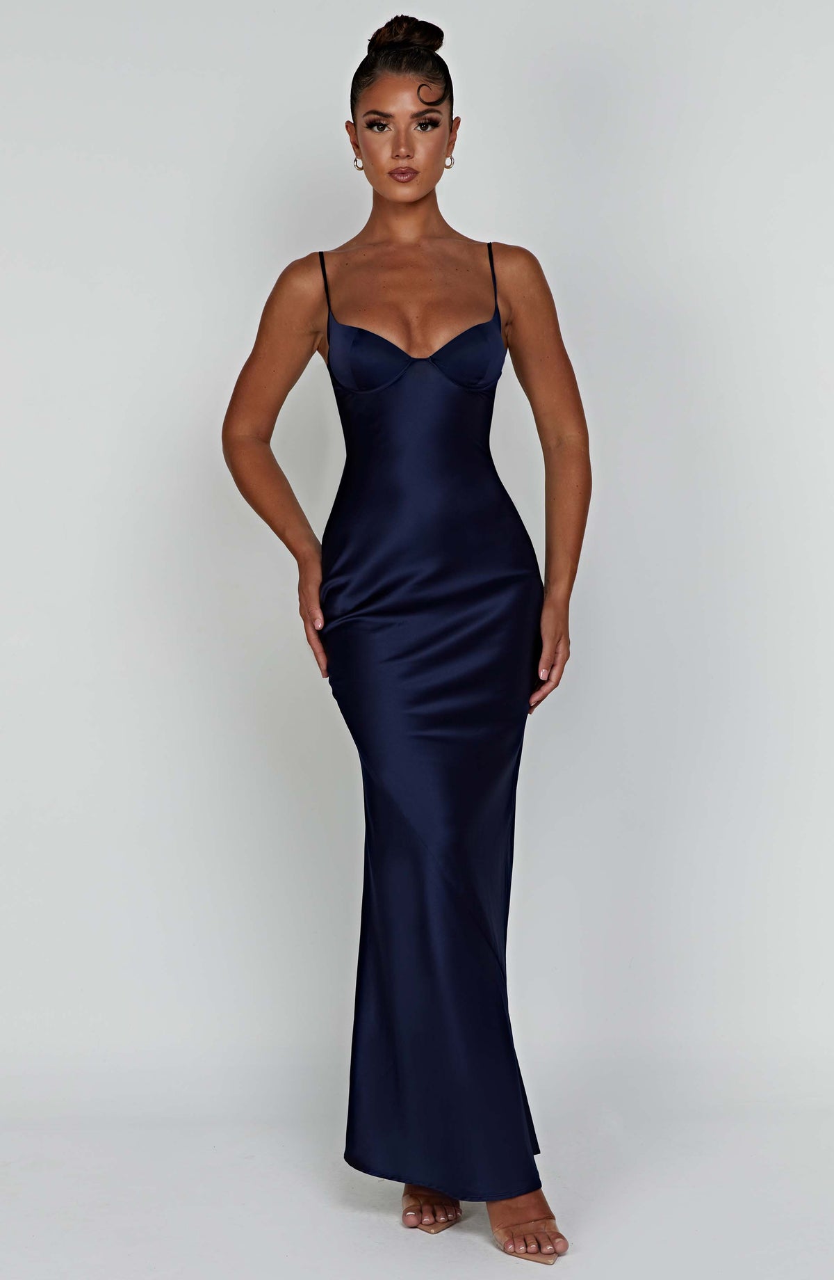 Vestido Maxi Satinado Raquel Irene