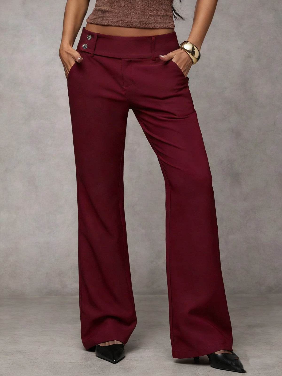 Pantalón Ancho Cintura Alta