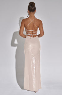 Vestido Maxi con Brillo Vega