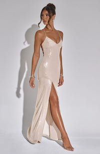 Vestido Maxi con Brillo Vega
