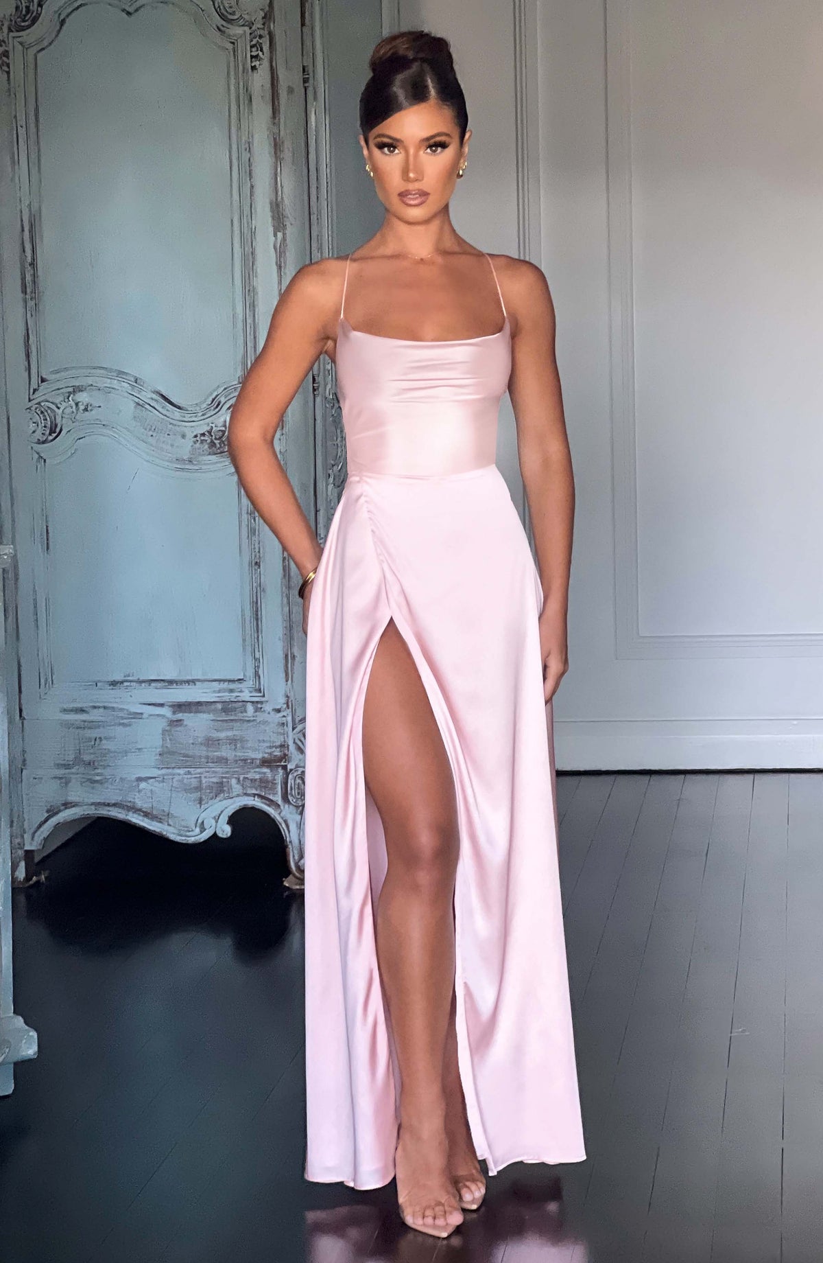 Vestido Maxi de Espalda Descubierta Adriana