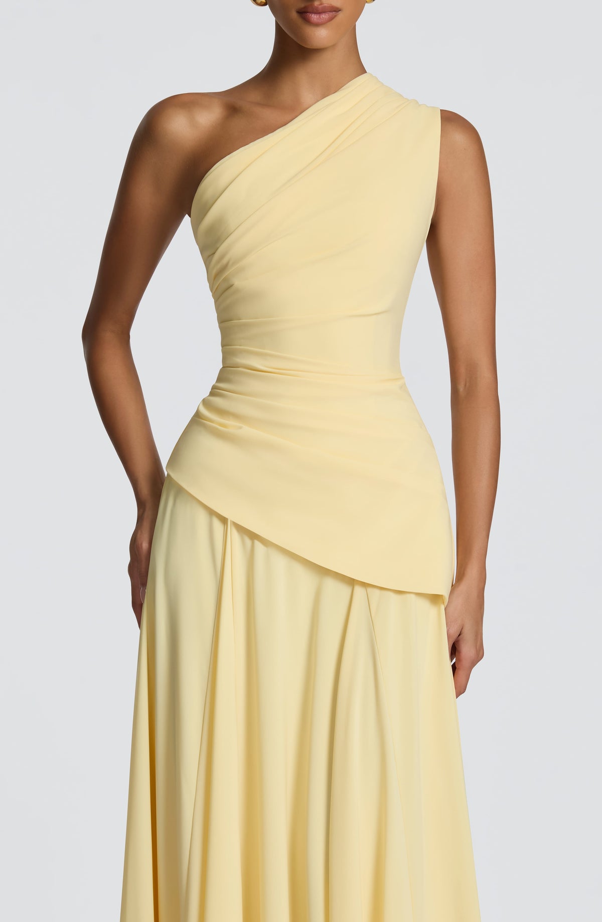Vestido Maxi Asimétrico Violeta