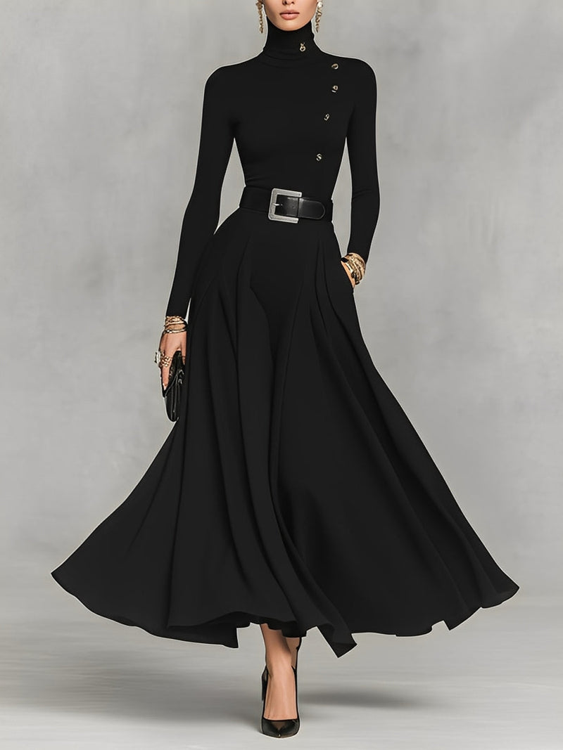 Vestido Maxi de Cuello Alto Paloma