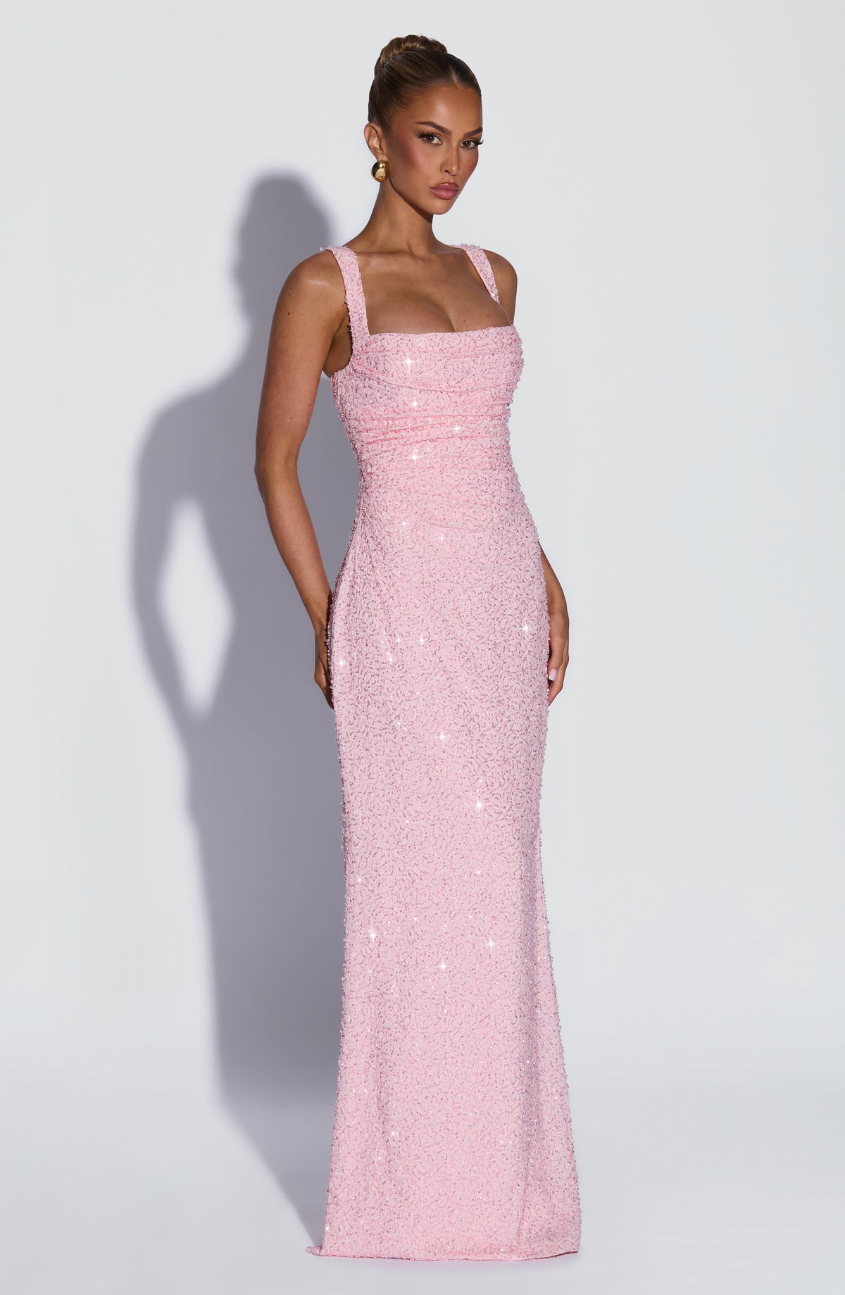 Vestido Maxi con Brillo Naima Gala