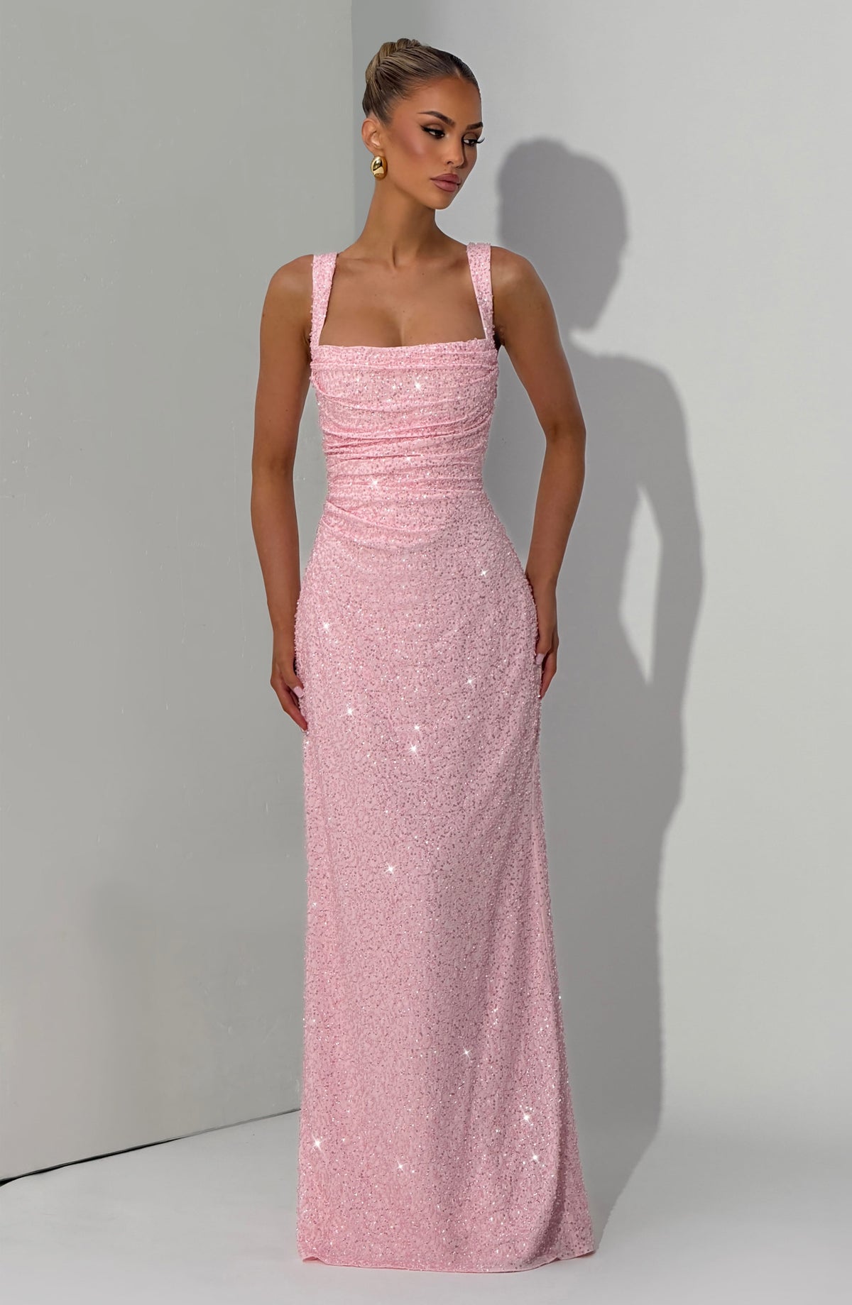 Vestido Maxi con Brillo Naima Gala