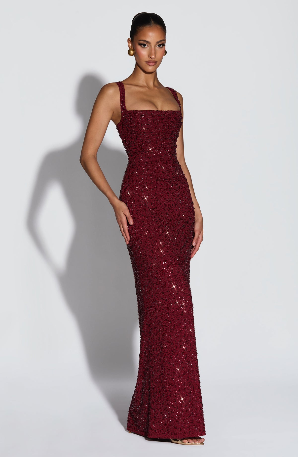 Vestido Maxi con Brillo Naima Iria