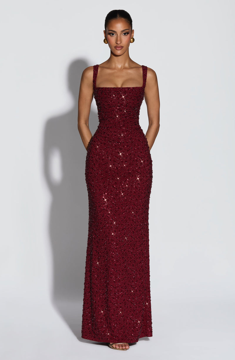 Vestido Maxi con Brillo Naima Iria