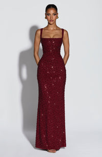Vestido Maxi con Brillo Naima Gala