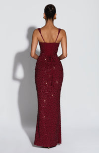 Vestido Maxi con Brillo Naima Aroa