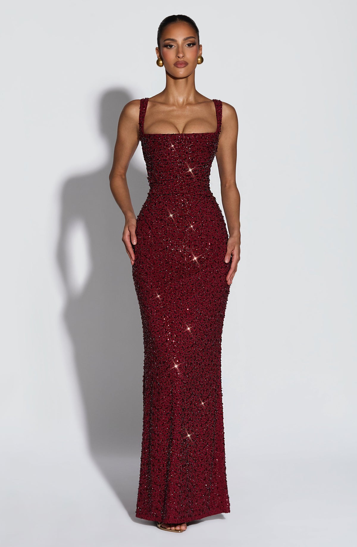 Vestido Maxi con Brillo Naima Gala