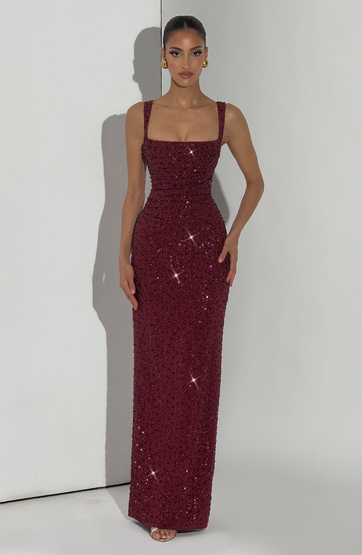 Vestido Maxi con Brillo Naima Aroa
