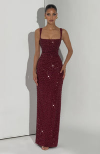 Vestido Maxi con Brillo Naima Aroa