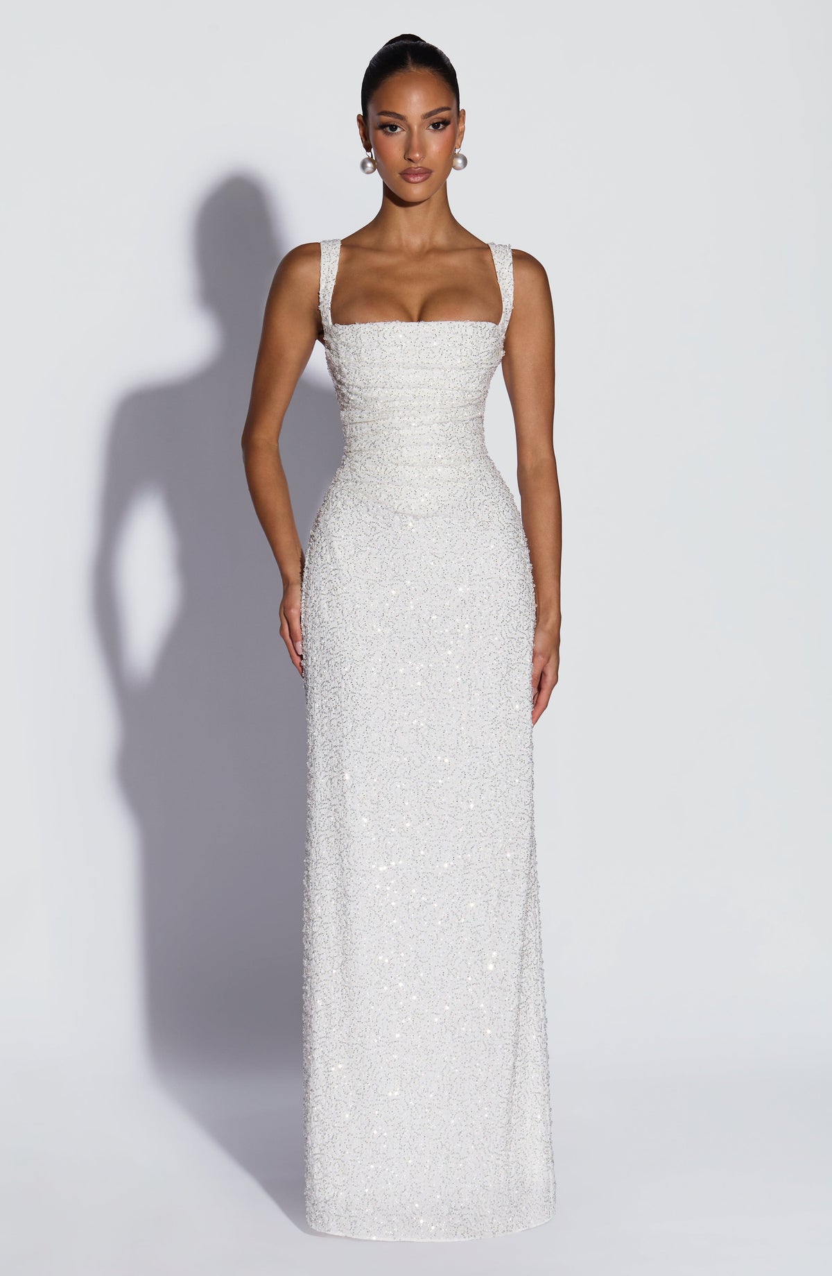 Vestido Maxi con Brillo Naima Gala
