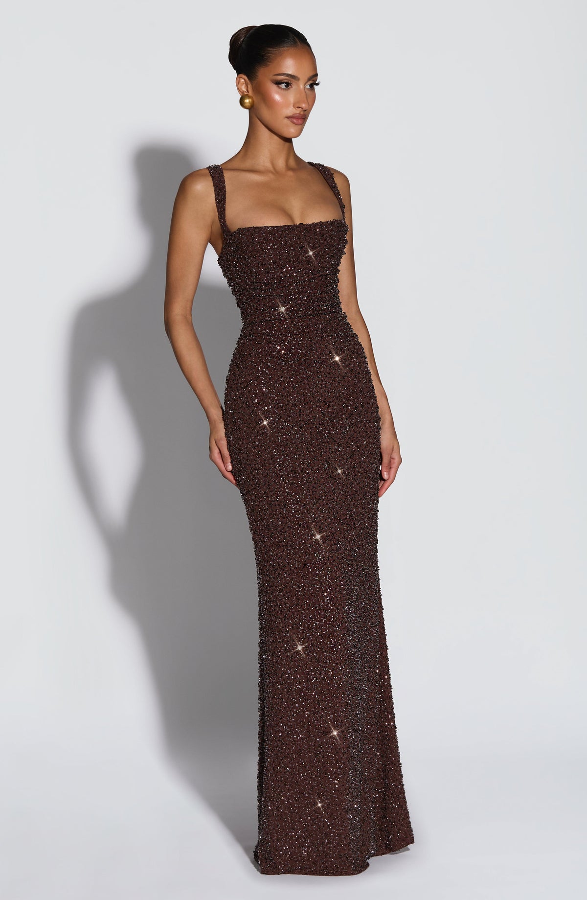Vestido Maxi con Brillo Naima Aroa