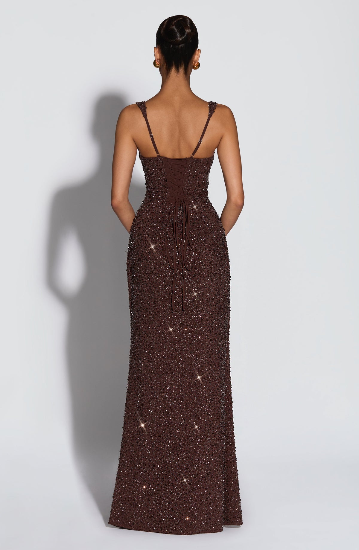 Vestido Maxi con Brillo Naima Aroa