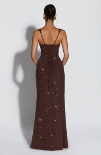 Vestido Maxi con Brillo Naima Aroa