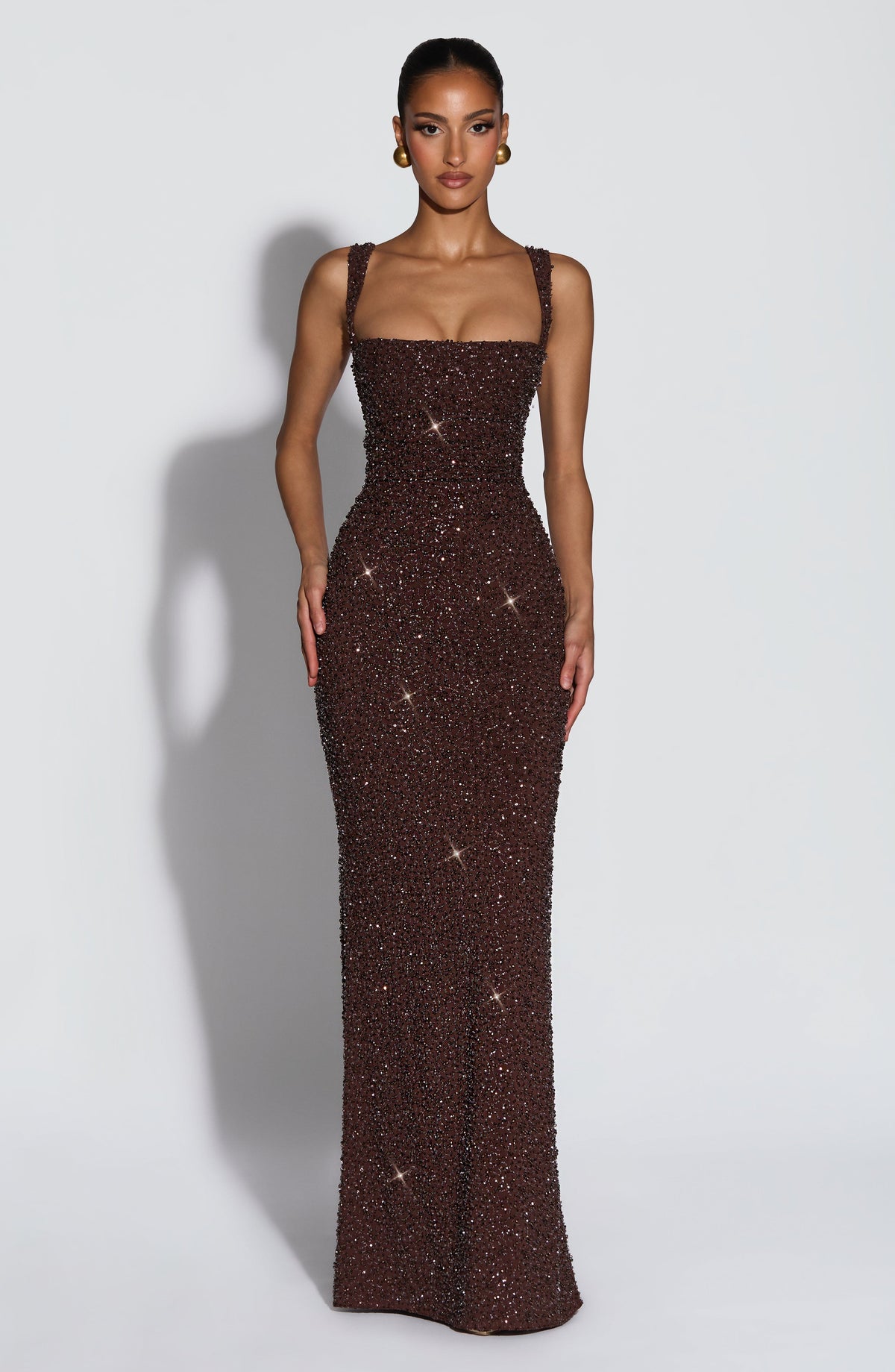 Vestido Maxi con Brillo Naima Aroa
