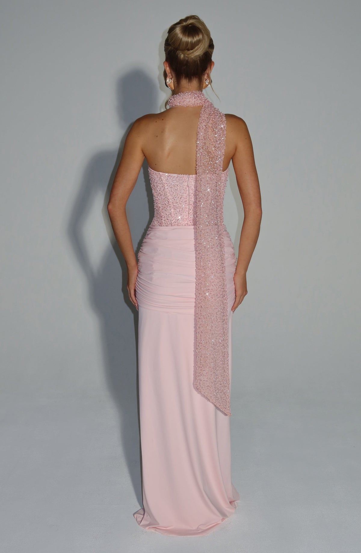 Vestido Maxi Corsé Brisa Celeste