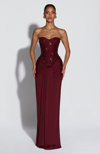 Vestido Maxi Corsé Brisa Celeste