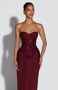 Vestido Maxi Corsé Brisa Celeste