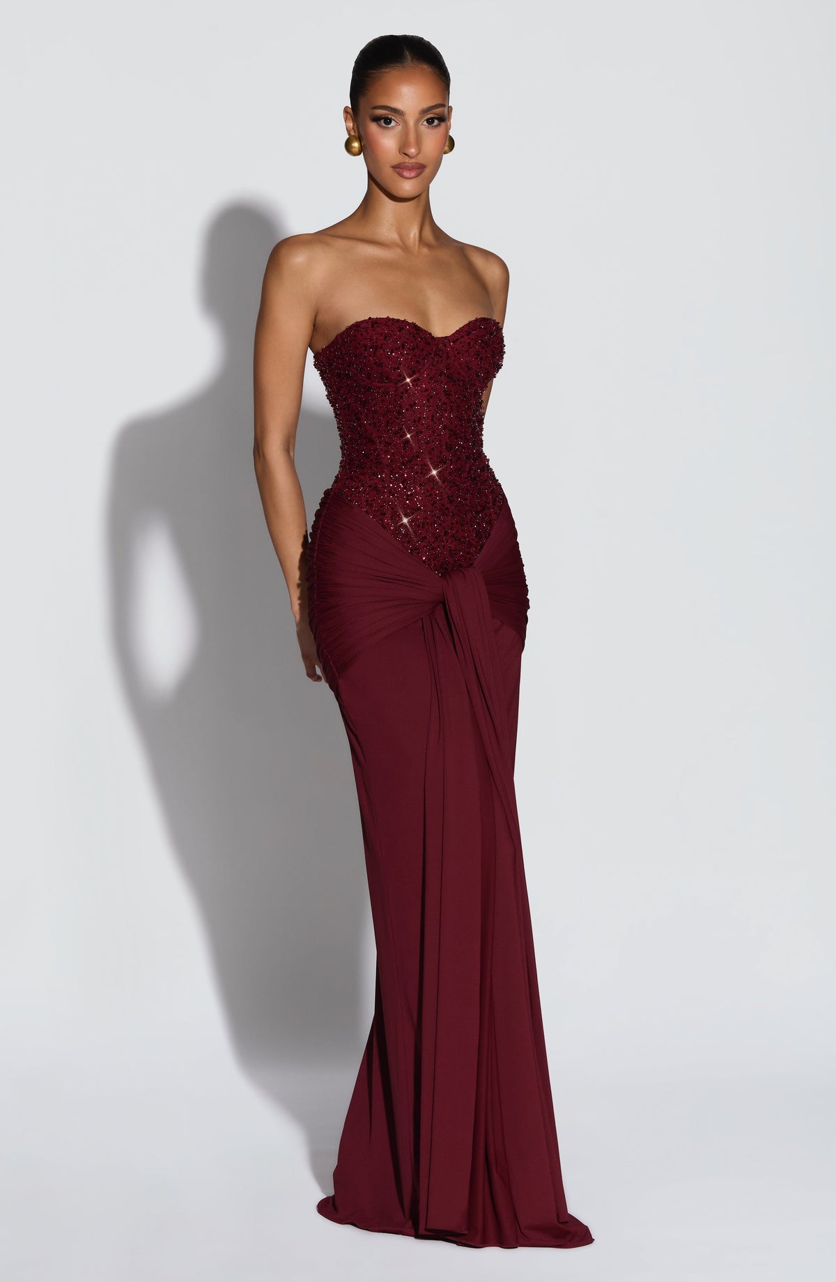 Vestido Maxi Corsé Brisa Celeste