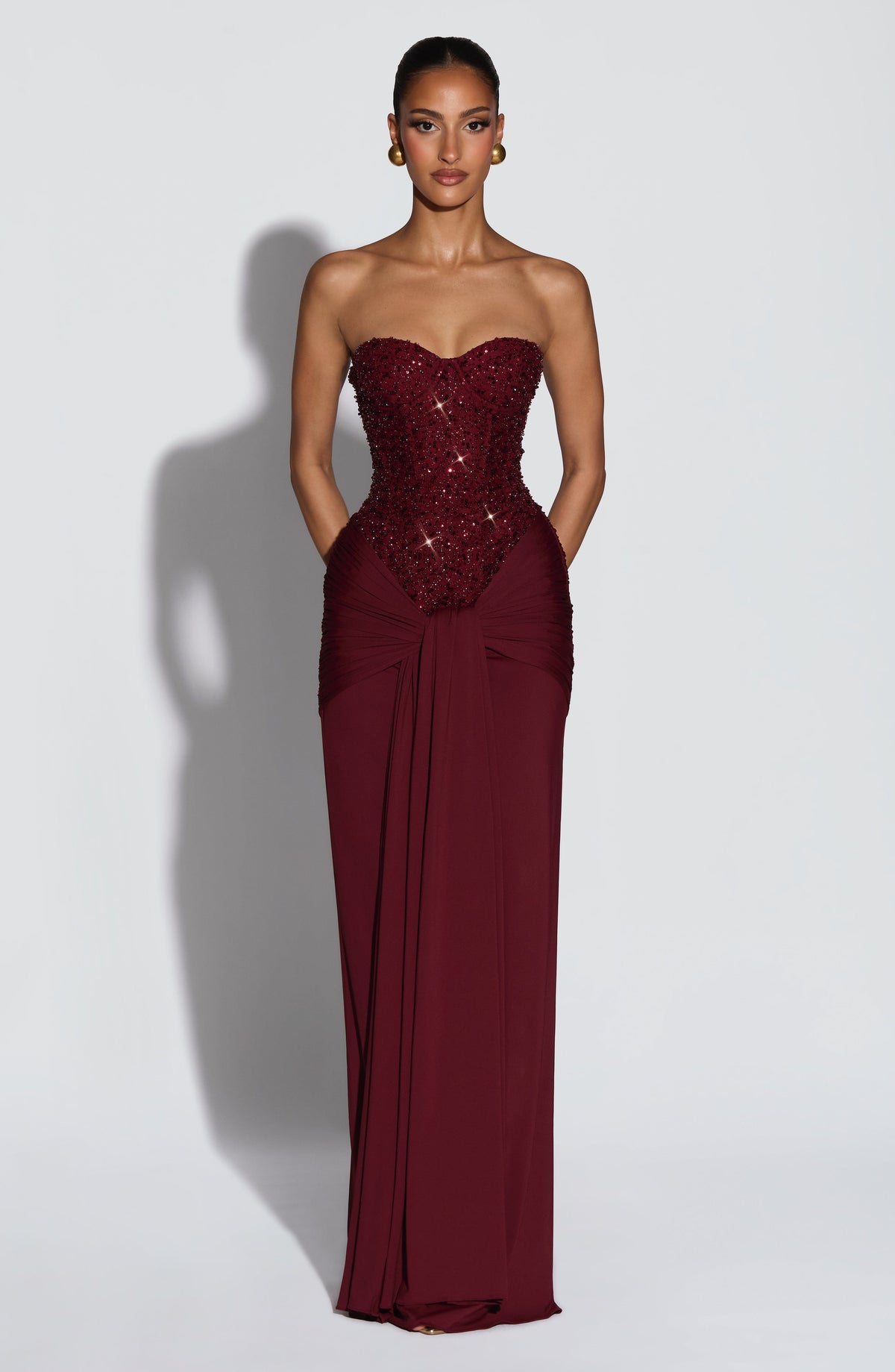Vestido Maxi Corsé Brisa Celeste