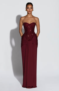 Vestido Maxi Corsé Brisa Celeste